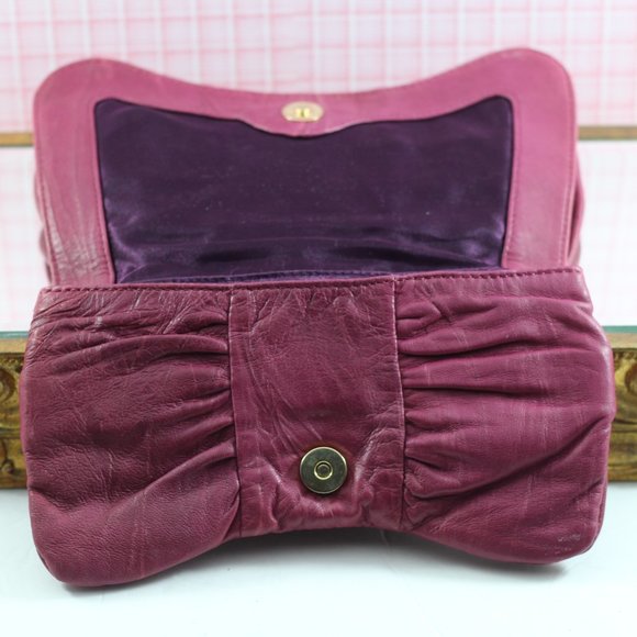 Steven by Steve Madden Pink Leather Clutch - Picture 5 of 11